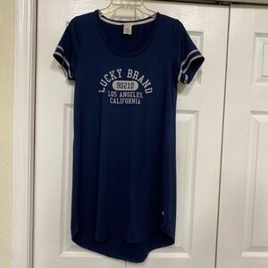 Lucky Brand Blue Short Sleeve T-Shirt sleep dress
